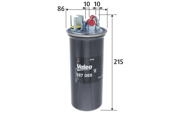 Filtro carburante - 587069 VALEO
